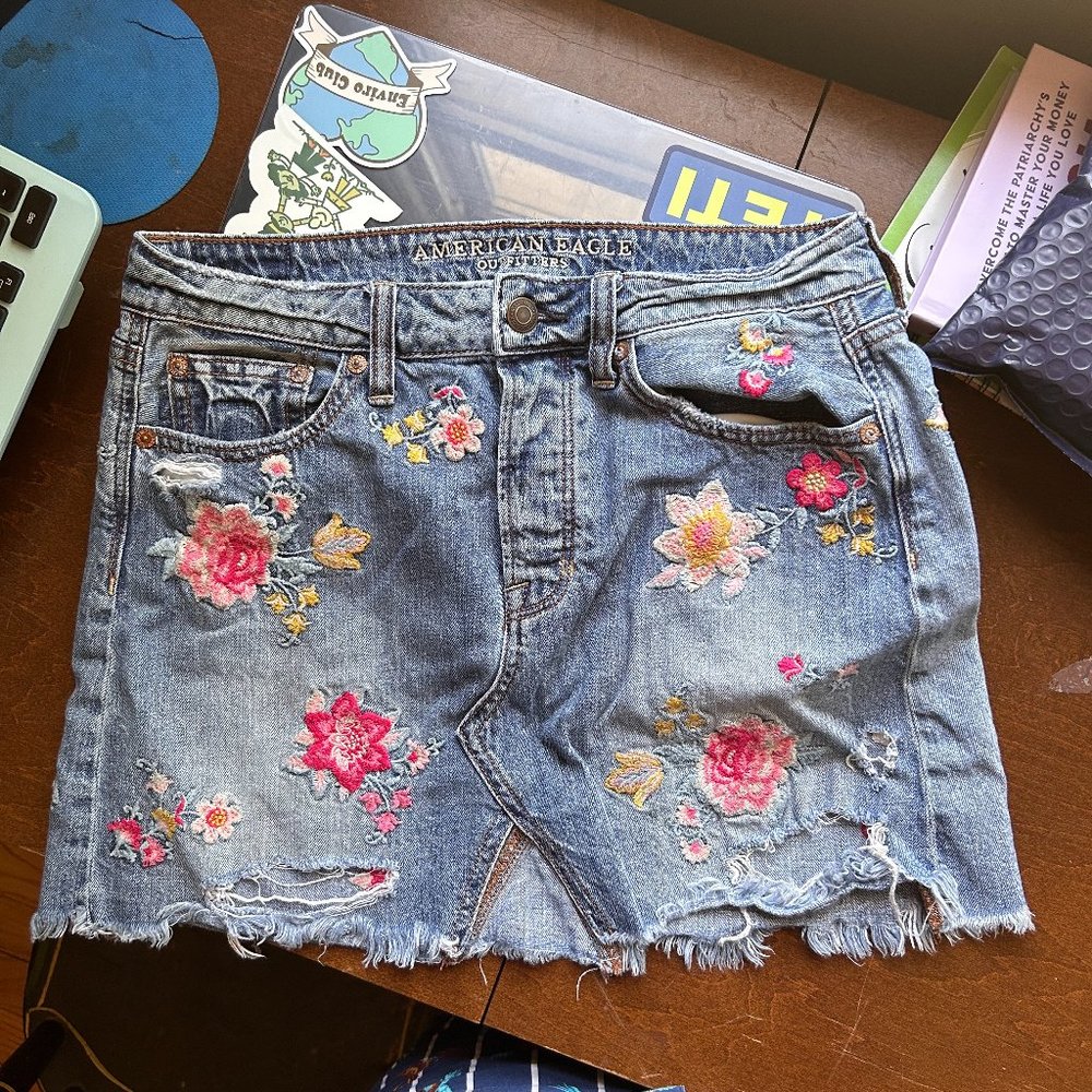 American Eagle Mini Jean Skirt